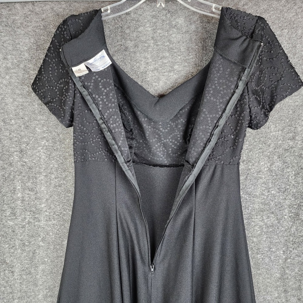 Southeastern Performance Apparel Melisma Dress Womens 4 Tall Black Beaded Maxi - Picture 5 of 10